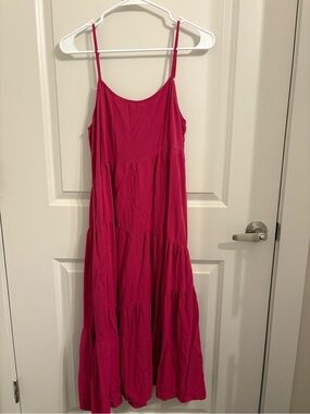 Tiered Asymmetrical Spaghetti Strap Dress